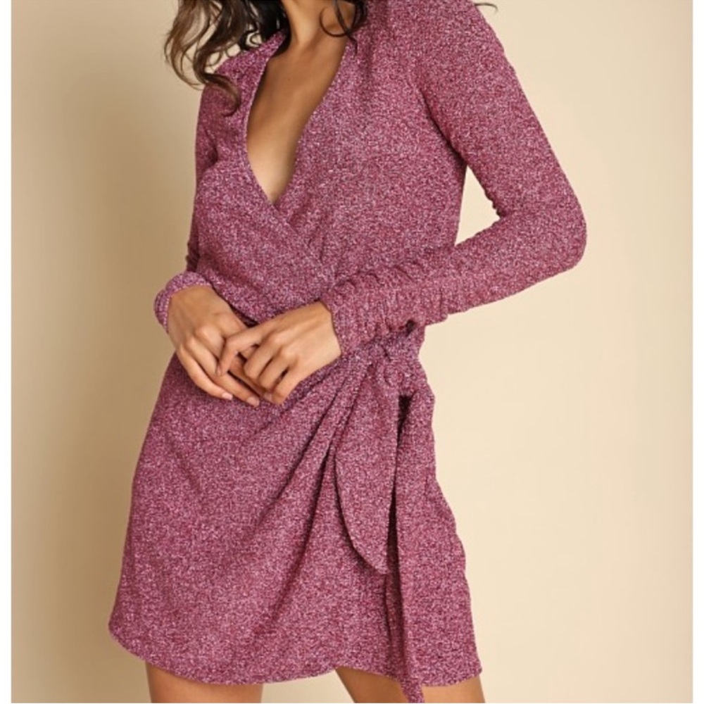 Show Me Your MuMu glitter Pink Dress